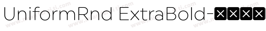 UniformRnd ExtraBold字体转换